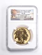 PF70 2013-W $50 American Gold Buffalo REV PF 1 Oz Gold 100th Anniv NGC