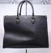 Black Leather Tote Bag