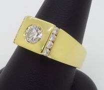 Bezel Set Men's Diamond Ring