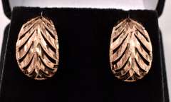 Gorgeous 14K Rose Gold Earrings