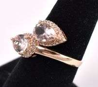 Elegant Morganite Ring In Rose Gold