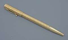 Rare Tiffany & Co. 14K YG Ballpoint Pen & Mech. Pencil