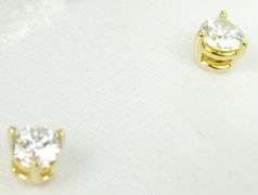 Very Fine 14K Diamond Stud Earrings, .50 CTTW