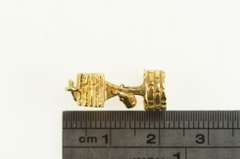 14K Yellow Gold 3D Articulated Wishing Well Bucket Lucky Charm/Pendant