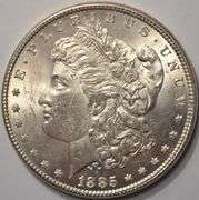 1885 Morgan Silver Dollar, BU.