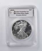 2009 DANIEL CARR PF Overstrike AMERICAN SILVER EAGLE ~Mintage 800 Only