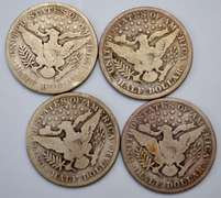 4 Different Barber Halves