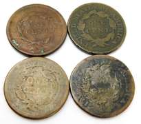 4 U.S. Large Cent Coins