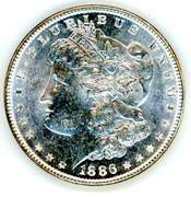 BU 1886 Morgan Silver Dollar