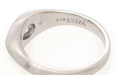 0.60ct Pear Diamond Bezel Set Solitaire Ring in Platinum