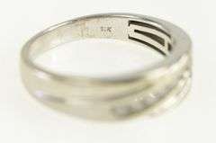 10K White Gold 0.25 Ctw Diamond Men's Wedding Band Ring