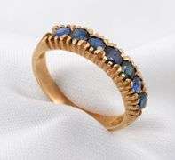 Nice Rose Gold Sapphire Ring