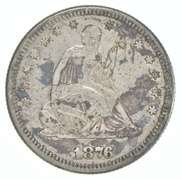 1876 Seated Liberty Quarter