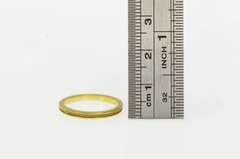 18K Yellow Gold 2.0mm Rope Trim Pattern Wedding Band Ring
