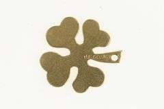 14K Yellow Gold Four Leaf Clover Shamrock Good Luck Charm/Pendant