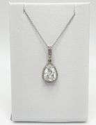 GIA Certified 4.37 CARAT DIAMOND PENDANT NECKLACE IN 14KT SOLID WHITE GOLD