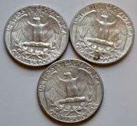 1939 1940 1941 Slider Unc Washington Quarters