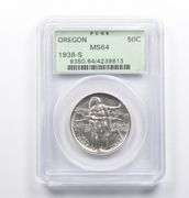 MS64 1938-S Oregon Trail Memorial Commemorative Half Dollar OGH PCGS
