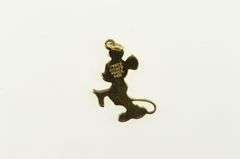 14K Yellow Gold Walt Disney Prod. Mickey Mouse Cartoon Charm/Pendant
