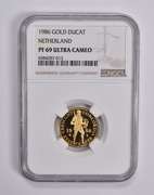 PF69 UCAM 1986 Netherlands Gold Ducat NGC