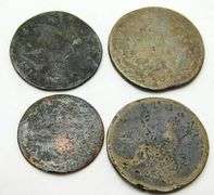 4 Rare Early 1800's Antique Coins