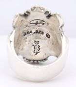 925 Sterling Silver Giani Insporations Head Ring