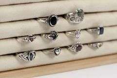 Sterling Silver Curated Ring Assortment Various Sizes & Styles (10 Ring Lot)