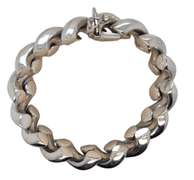 14K WHITE GOLD TWISTED HANDMADE BRACELET