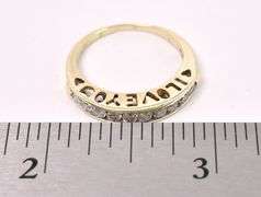Lovely Diamond Ring In Yellow Gold