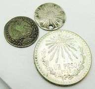 Lot of 3 Early Mexican Coins