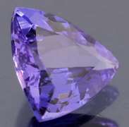 High fire 1.18ct trillion cut Tanzanite