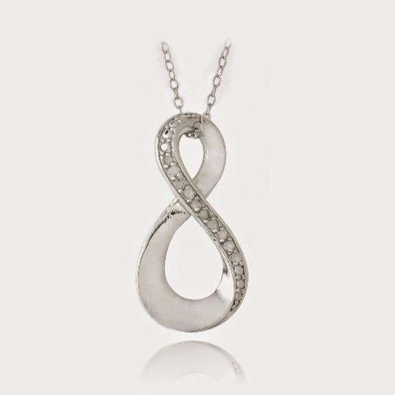 Sterling Silver DiamondNecklace