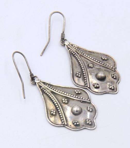 2 Pairs of 925 Sterling Silver Dangle Earrings