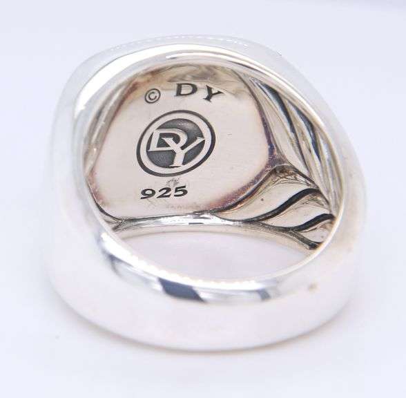 David Yurman Black Onyx Exotic Stone Signet
