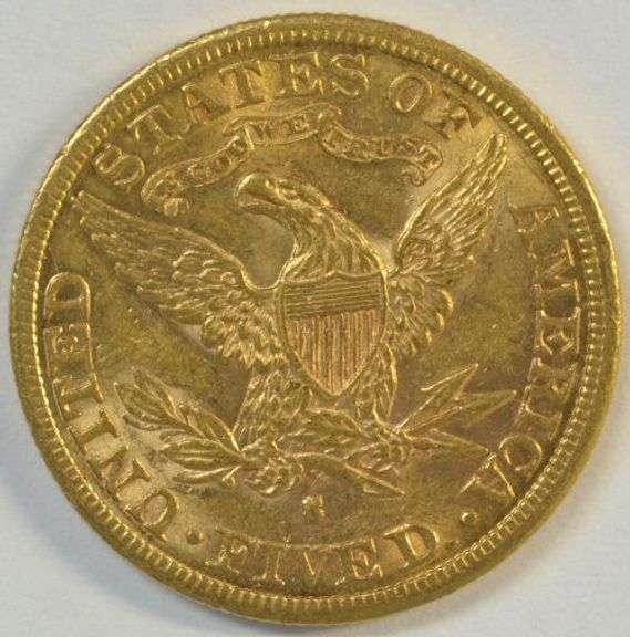 Nice BU 1897-S US $5 Liberty Gold Piece. Flashy