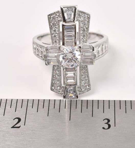 CZ Ring In Sterling Silver