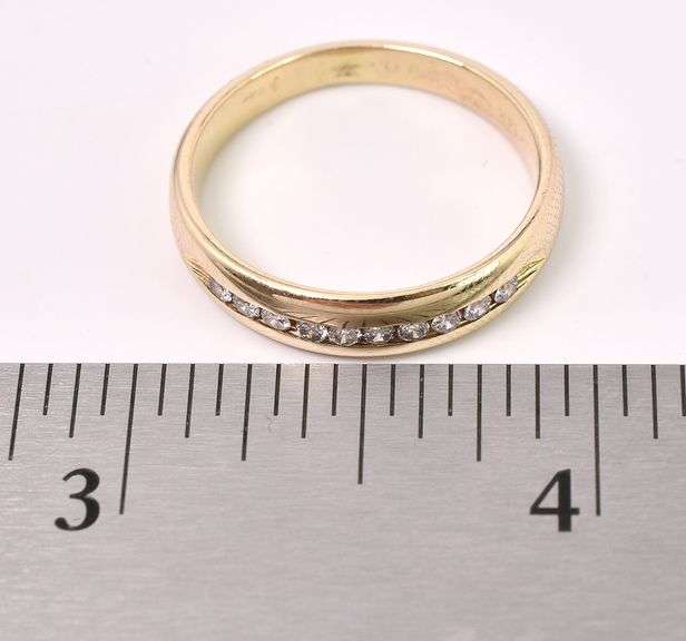 Marvelous Men's Diamond Ring In 14K Yellow Gold