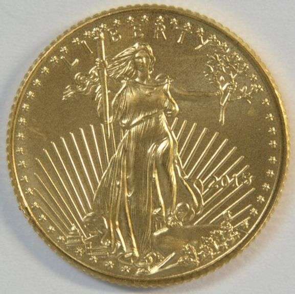 Pristine Superb Gem BU 2015 $5 American Gold Eagle coin