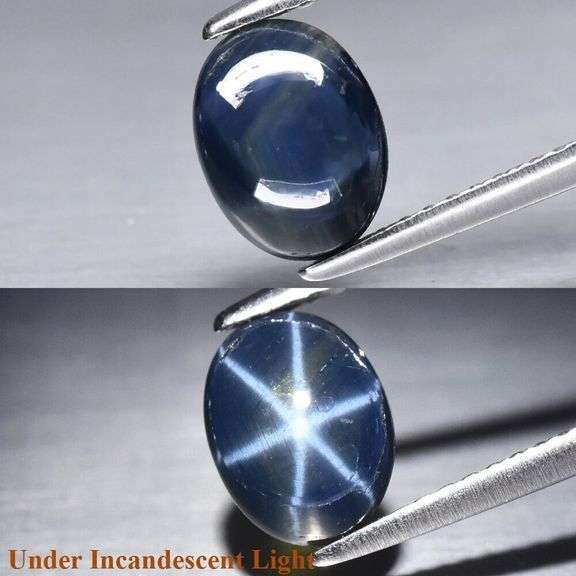 Excellent 1.54ct royal blue Star Sapphire
