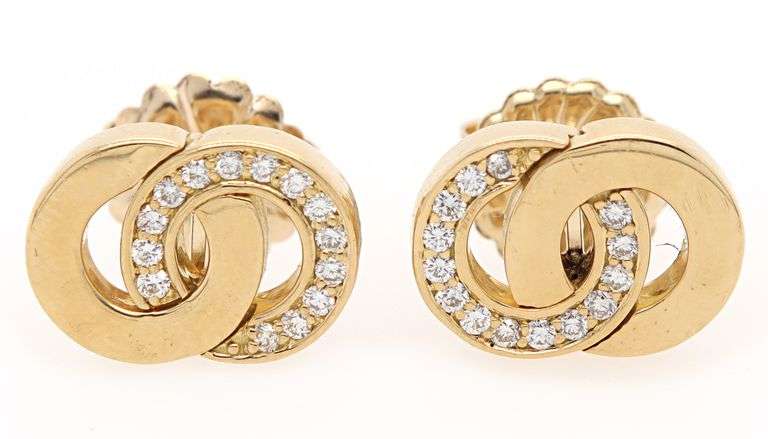 0.25ctw Diamond Double Circle Stud Earrings in 14K and 18K