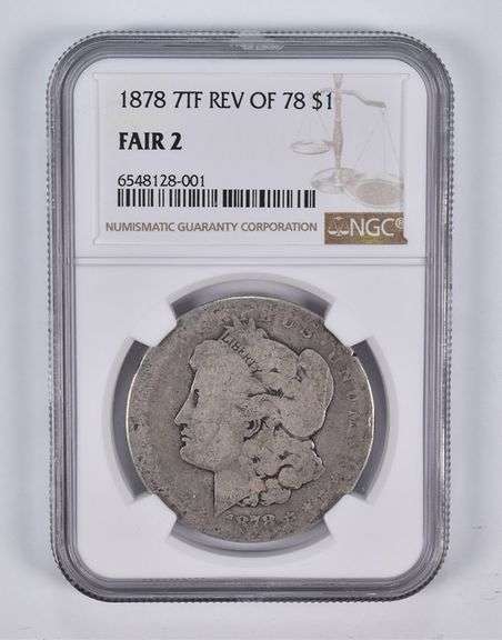 FAIR 2 1878 7TF Rev Of 78 Morgan Silver Dollar NGC