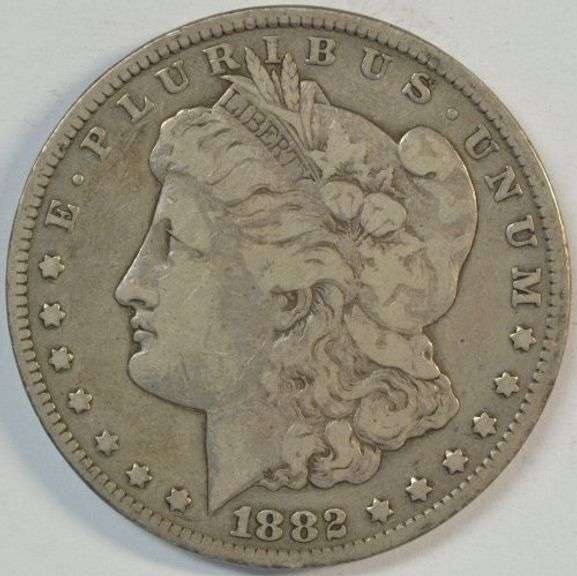 Key date 1882-CC Morgan Silver Dollar. Scarce