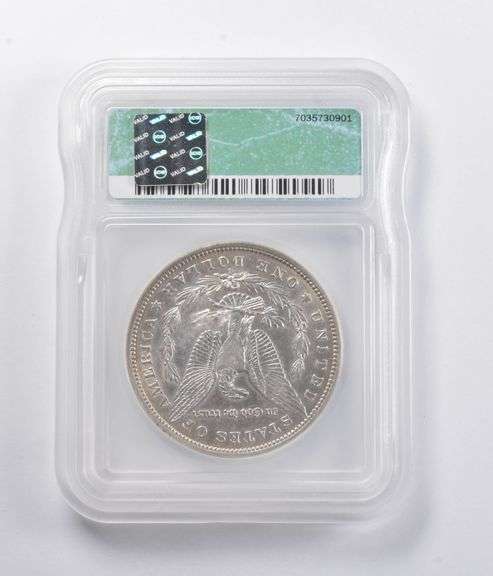 AU50 1896-O Morgan Silver Dollar ICG