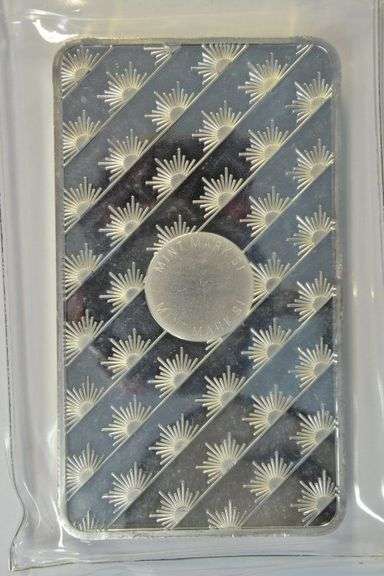 Prooflike Sunshine Mining Pure 10 Troy oz Silver Bar