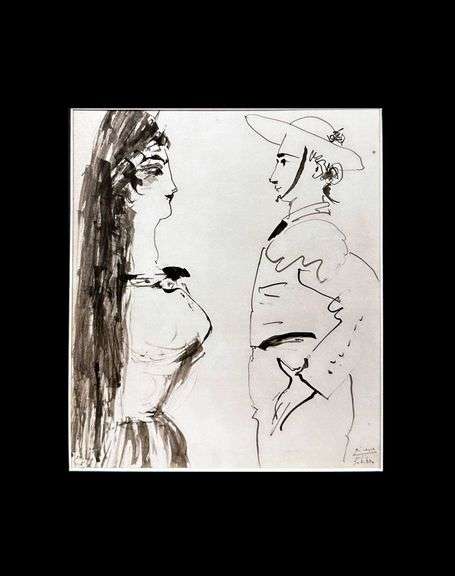 Picasso Matted Art Print