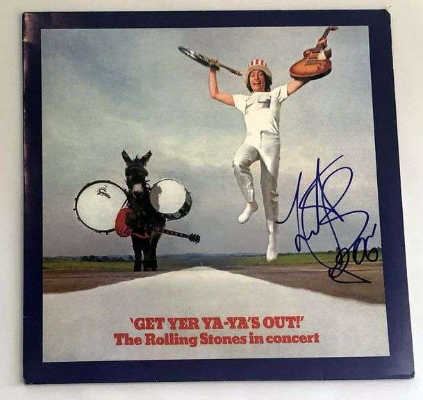 Rolling Stones Charlie Watts Autographed Get Yer Ya-Ya's Out LP Sleeve 2006 ACOA