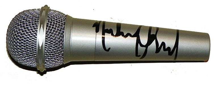 Michael Jackson Autographed Facsimile Signed Microphone