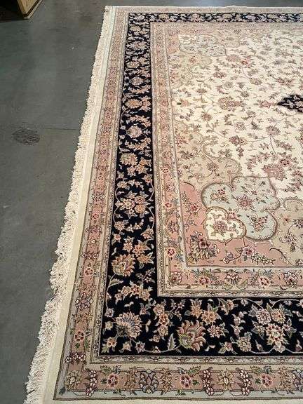 Magnificent Silk & Wool Rug 12x15