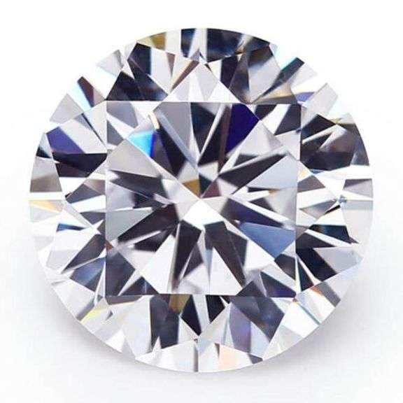 Sparkling 2.95 Ct VVS1 Fire F-G Moissanite Solitaire