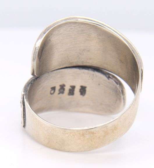 Vintage 925 Sterling Silver Bypass Ring with Yellow Gold accent